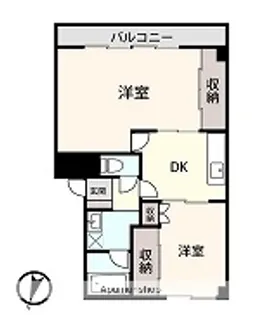 アシスト第10秋田マンション【107号室】の間取り