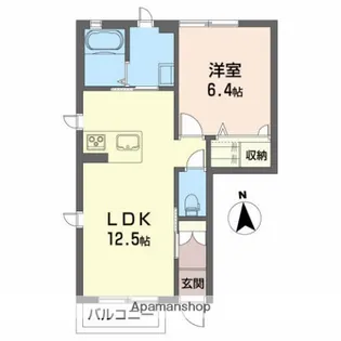 シャトン【1階】の間取り