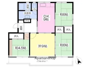 リアンⅡ棟【2階】の間取り