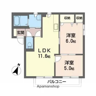 マーボヌール桜A【2階】の間取り