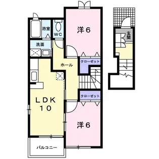 スウィート・フル・ブライア【2階】の間取り