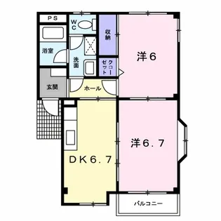 エクレール城東【2階】の間取り