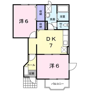 パルク城南【1階】の間取り