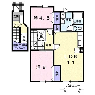 サンセール港A【2階】の間取り
