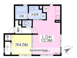 サンモール飯島【1階】の間取り