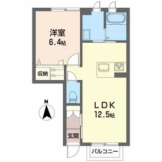 クオリスタ大学病院前【1階】の間取り