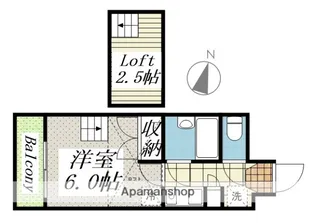 将軍野レジデンス【203号室】の間取り