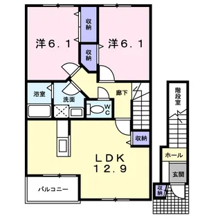 エシックスウインド【2階】の間取り