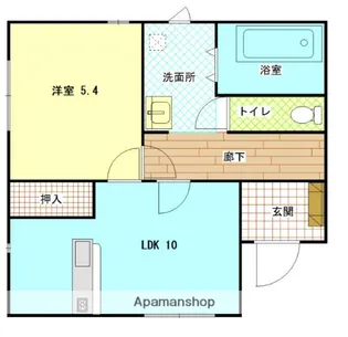 イーストロードNE【102号室】の間取り