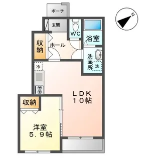 アドニス グランディ【1階】の間取り