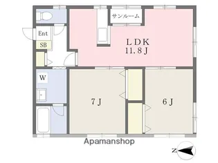 プライム【2階】の間取り