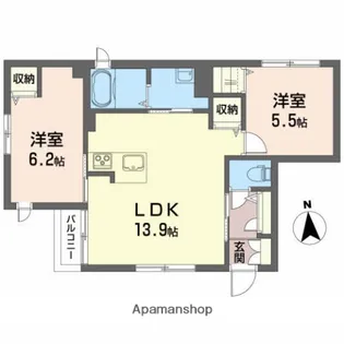 モンドール T【101号室】の間取り