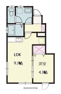 AMA SUNROAD【103号室】の間取り