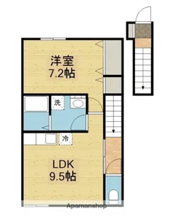 AMA SUNROAD【202号室】の間取り