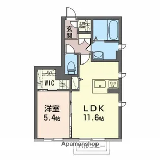 コート・ド・ボーヌ【101号室】の間取り