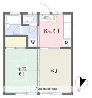 タウンハウスオオヤマⅢ【2階】の間取り