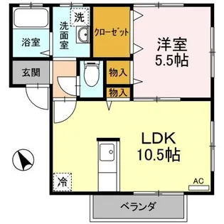 セジュールエアリー【2階】の間取り