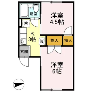 レジデンスオルメ【1階】の間取り