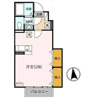 シャルマン・ハイム【1階】の間取り
