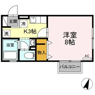 マ メゾン【202号室】の間取り