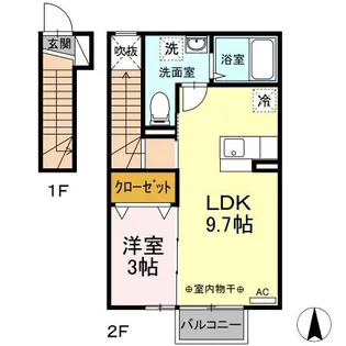 セジュール雄【2階】の間取り