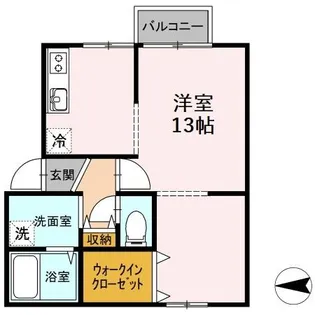 サンパティーク鎌田【2階】の間取り