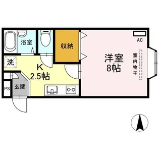 広面ニッセイハイム【2階】の間取り
