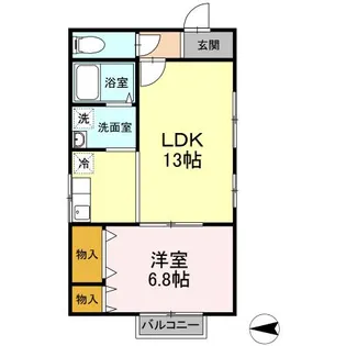 メゾンしみず【1階】の間取り