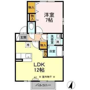グランモア港北【2階】の間取り