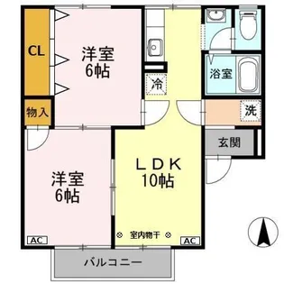 セジュール開成【1階】の間取り