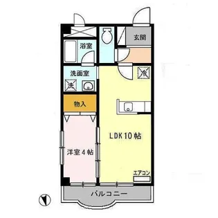 フォルツァ通町【2階】の間取り