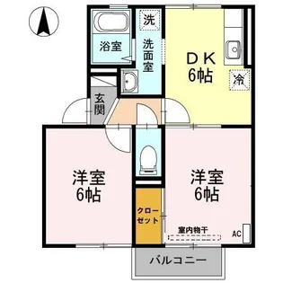 メゾンSKII【2階】の間取り