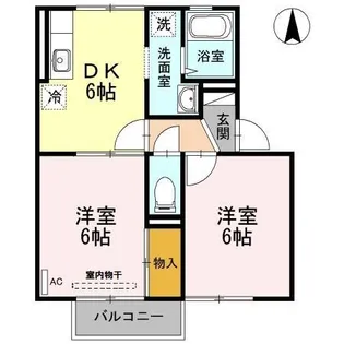 メゾンSKII【2階】の間取り