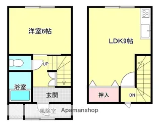 オーシャンレジデンスⅢ【G号室】の間取り