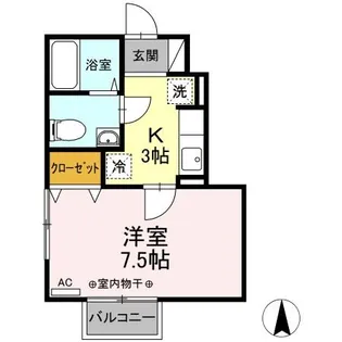 ル・ピア【1階】の間取り