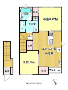 CLAUDIA Ⅲ【2階】の間取り