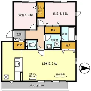 PUREーFIRST蓮沼【3階】の間取り