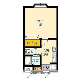 ベールビューレット【101号室】の間取り