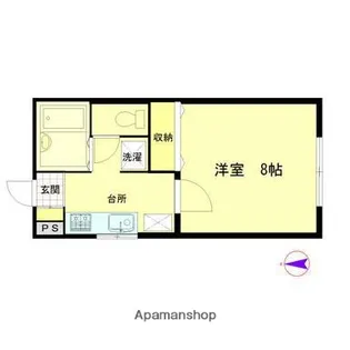 アーバンハイツ新屋駅前C棟【101号室】の間取り