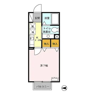 ブルームII【2階】の間取り