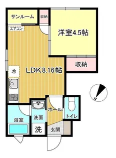 EPISODE C棟【1階】の間取り