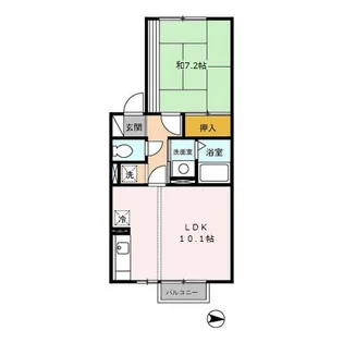 メゾングレース広面 A【2階】の間取り