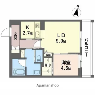 フォルビート八橋【2階】の間取り