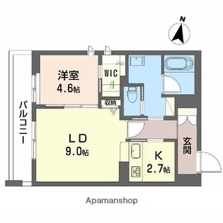 フォルビート八橋【1階】の間取り
