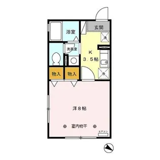 コスミオンII【1階】の間取り