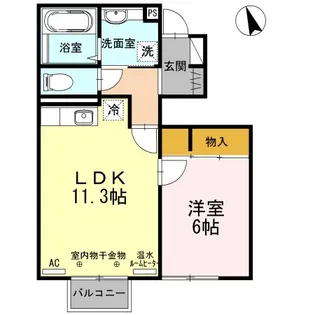 パーク千秋【1階】の間取り