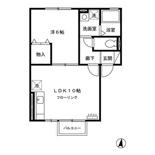セジュール将軍野東 A【2階】の間取り