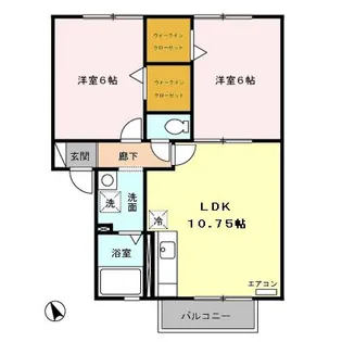 セジュールSASUKE【2階】の間取り