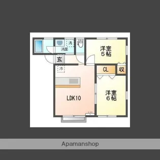 シティパレス21−Ⅱ【2A号室】の間取り