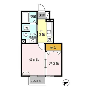 アビタシオン児桜【1階】の間取り